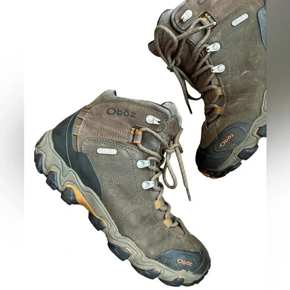 Oboz Bridger Mid Waterproof Women’s Size US 9 Hikes Backpacking Nubuck leather - Picture 15 of 16